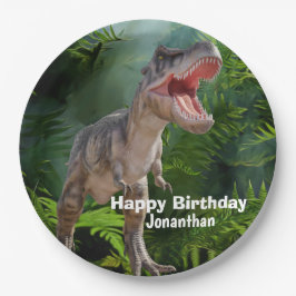 Dinosaurs T Rex oerwoud Jurassic World Papieren Bordje