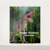 Dinosaurs T Rex oerwoud Jurassic World Wandkleed (Voorkant)