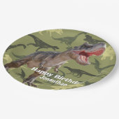 Dinosaurs T Rex patroon Jurassic World Papieren Bordje (Gekanteld)