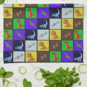 Dinosaurs Theedoek (Gevouwen)