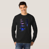Dinosaurs Theropods Version Galaxy T-shirt (Voorkant volledig)