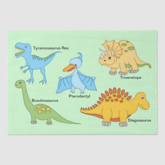 Dinosaurs Tissuepapier (Voorkant)
