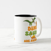 Dinosaurs Tweekleurige Koffiemok (Voorkant rechts)