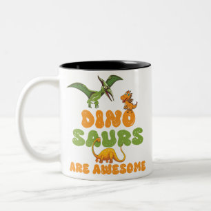 Dinosaurs Tweekleurige Koffiemok