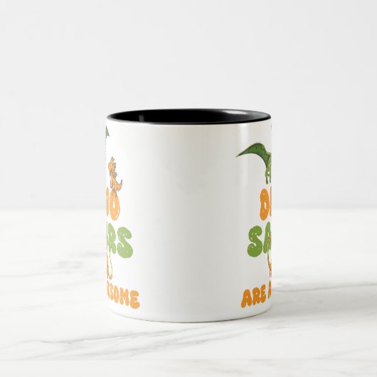 Dinosaurs Tweekleurige Koffiemok (Center)