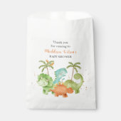 Dinosaurs Wild Baby shower Favor Bag Bedankzakje (Voorkant)