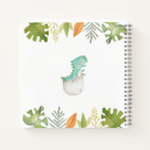 Dinosaurs Wild Baby shower Gastenboek Notitieboek (Achterkant)
