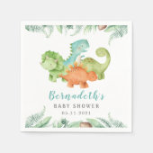Dinosaurs Wild Baby shower Napkins Servet (Voorkant)