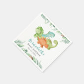 Dinosaurs Wild Baby shower Napkins Servet (Hoek)