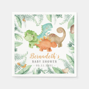 Dinosaurs Wild Baby shower Napkins Servet