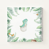 Dinosaurs Wild One 1st Birthday Guest Book Notitieboek (Achterkant)