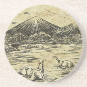 Dinosaurs Zandsteen Onderzetter