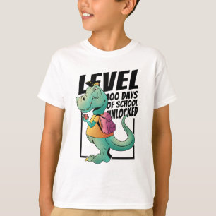 Dinosaurus 100 dagen school t-shirt ontwerp