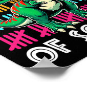 Dinosaurus 100 dagen van school leraar student jon poster (Hoek)