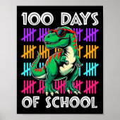 Dinosaurus 100 dagen van school leraar student jon poster (Voorkant)