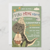 Dinosaurus 1e 2e 3e 4e 5e 6e 7e 8e Verjaardag Kaart (Voorkant)