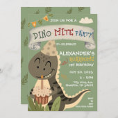 Dinosaurus 1e 2e 3e 4e 5e 6e 7e 8e Verjaardag Kaart (Voorkant / Achterkant)