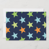 Dinosaurus 1e verjaardagsfeestje jongen stamp chom kaart (Achterkant)