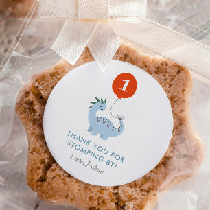 Dinosaurus 1e verjaardagsfeestje Sticker