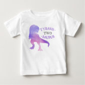 Dinosaurus 2e Verjaardag Paarse Tyrannosaurus Rex (Voorkant)