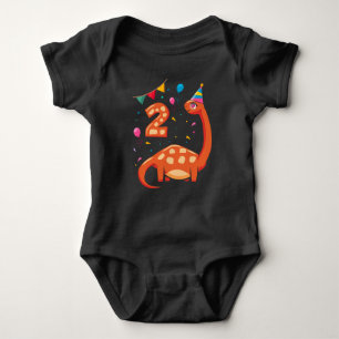 Dinosaurus 2e Verjaardag Shirt Jongen 2 Jaar Oud P