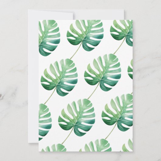 Dinosaurus 2e Verjaardag Waterverf Kaart (Achterkant)