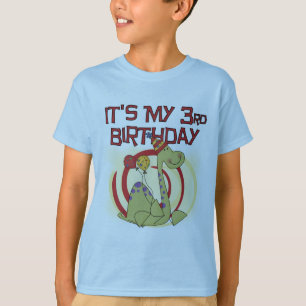 Dinosaurus 3e verjaardag Tshirts en geschenken