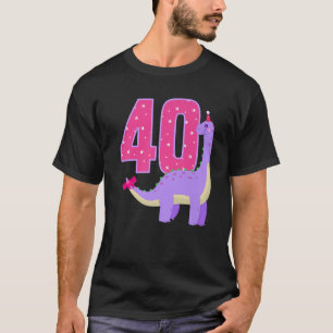 Dinosaurus 40e verjaardag Dinosaurus Liefhebber 40 T-shirt