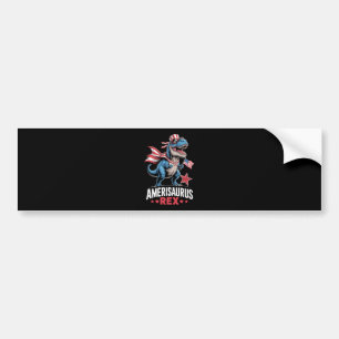 Dinosaurus 4 juli Amerisaurus T Rex Grappig Bumpersticker