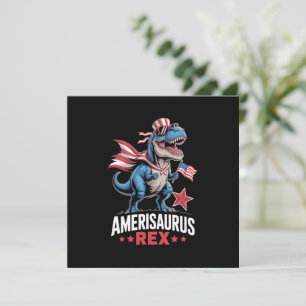 Dinosaurus 4 juli Amerisaurus T Rex Grappig Kaart