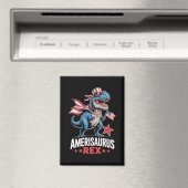 Dinosaurus 4 juli Amerisaurus T Rex Grappig Magneet (Insitu (Vaatwasser))