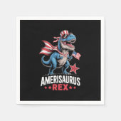 Dinosaurus 4 juli Amerisaurus T Rex Grappig Servet (Voorkant)