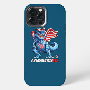 Dinosaurus 4 juli Amerisaurus T Rex Grappige Kinde iPhone 13 Pro Max Hoesje