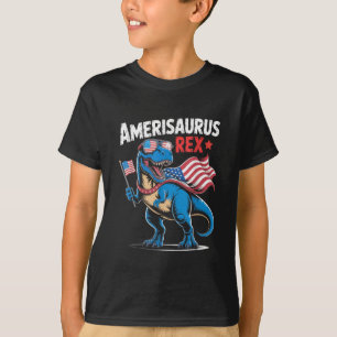 Dinosaurus 4 juli jongens meisjes mannen Amerisaur T-shirt