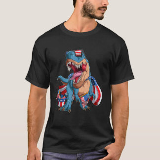 Dinosaurus 4 juli kinder jongens mannen amerisauru t-shirt