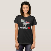 Dinosaurus 4 juli Kinder Rex American Amerisaurus T-shirt (Voorkant volledig)