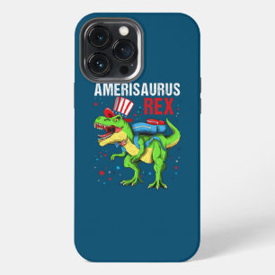 Dinosaurus 4 juli Kinderen Jongens Mannen Amerisau iPhone 13 Pro Max Hoesje