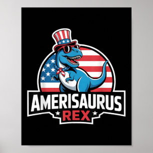 Dinosaurus 4 juli mannen vrouwen jongens meisjes A Poster