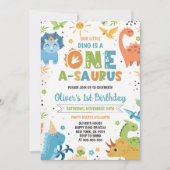 Dinosaurus 4e verjaardag kaart (Voorkant)