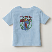 Dinosaurus 4e verjaardag T-shirts en geschenken (Voorkant)