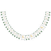 Dinosaurus 4e Verjaardagsfeestje Goud Tyrannosauru Vlaggetjes (Alle)