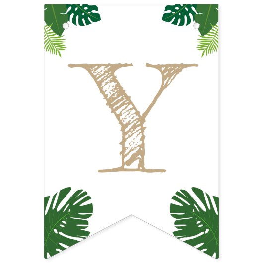 Dinosaurus 4e Verjaardagsfeestje Goud Tyrannosauru Vlaggetjes (Tweede vlag)