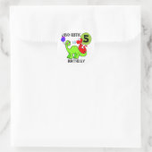 Dinosaurus 5e verjaardag T-shirts en geschenken Ronde Sticker (Tas)