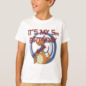 Dinosaurus 5e verjaardag Tshirts en geschenken (Voorkant)