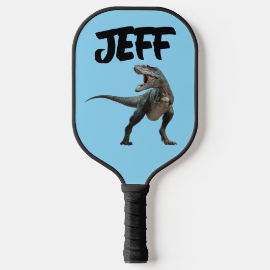 DINOSAURUS AANGEPASTE PICKLEBALL PADDLE (Voorkant)