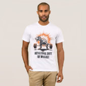 Dinosaurus Aangepaste Tekst voor Workout Gym Fitne T-shirt (Voorkant volledig)