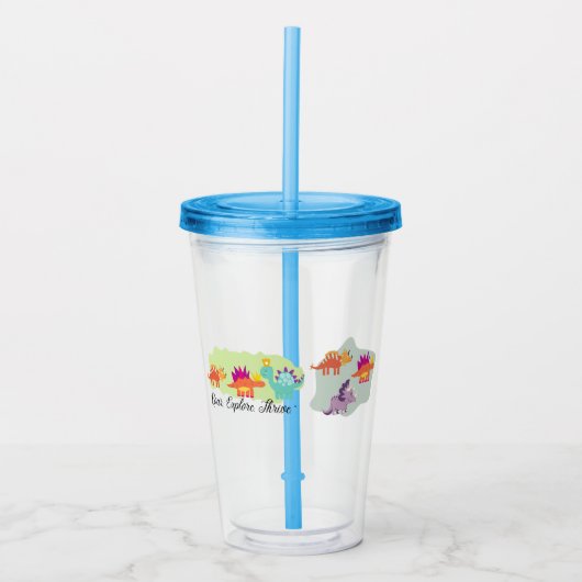 Dinosaurus Acryl Drinkbeker (Voorkant)