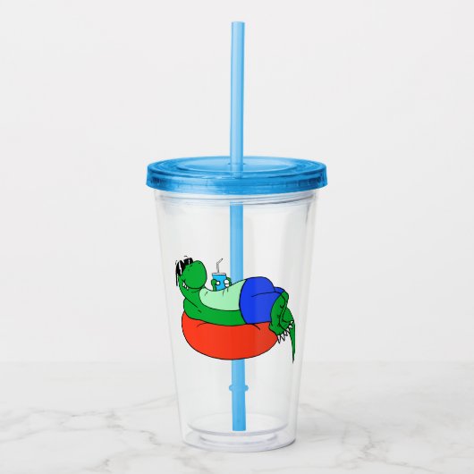 dinosaurus acryl drinkbeker (Voorkant)