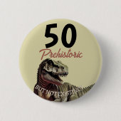 Dinosaurus AGED T Rex Ronde Button 5,7 Cm (Voorkant)