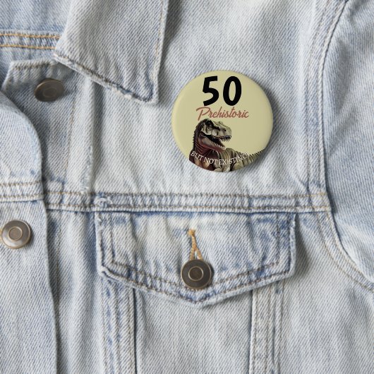 Dinosaurus AGED T Rex Ronde Button 5,7 Cm (In situ)